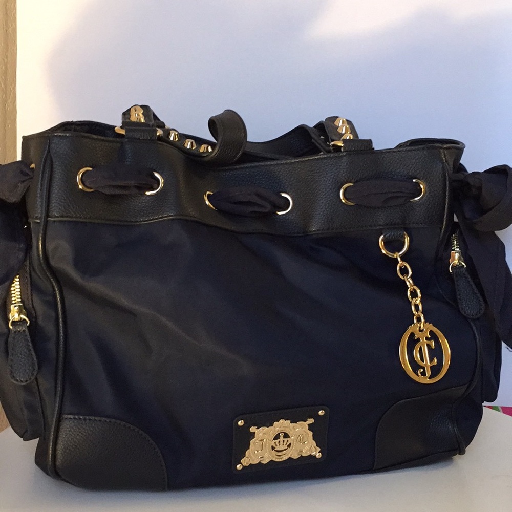 Juicy Couture Navy Nylon Bag